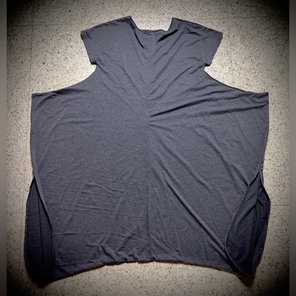 Trendy “Harem” Style Baggy Medium Grey Short Sleeve Zip Back jumpsuit - Picture 4 of 7